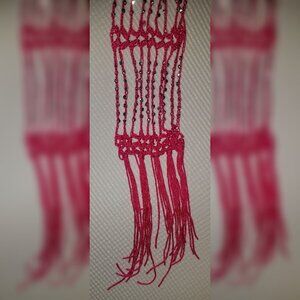 Pink Rhinestone Decorative Scarf/Neck/Wrap Accessory